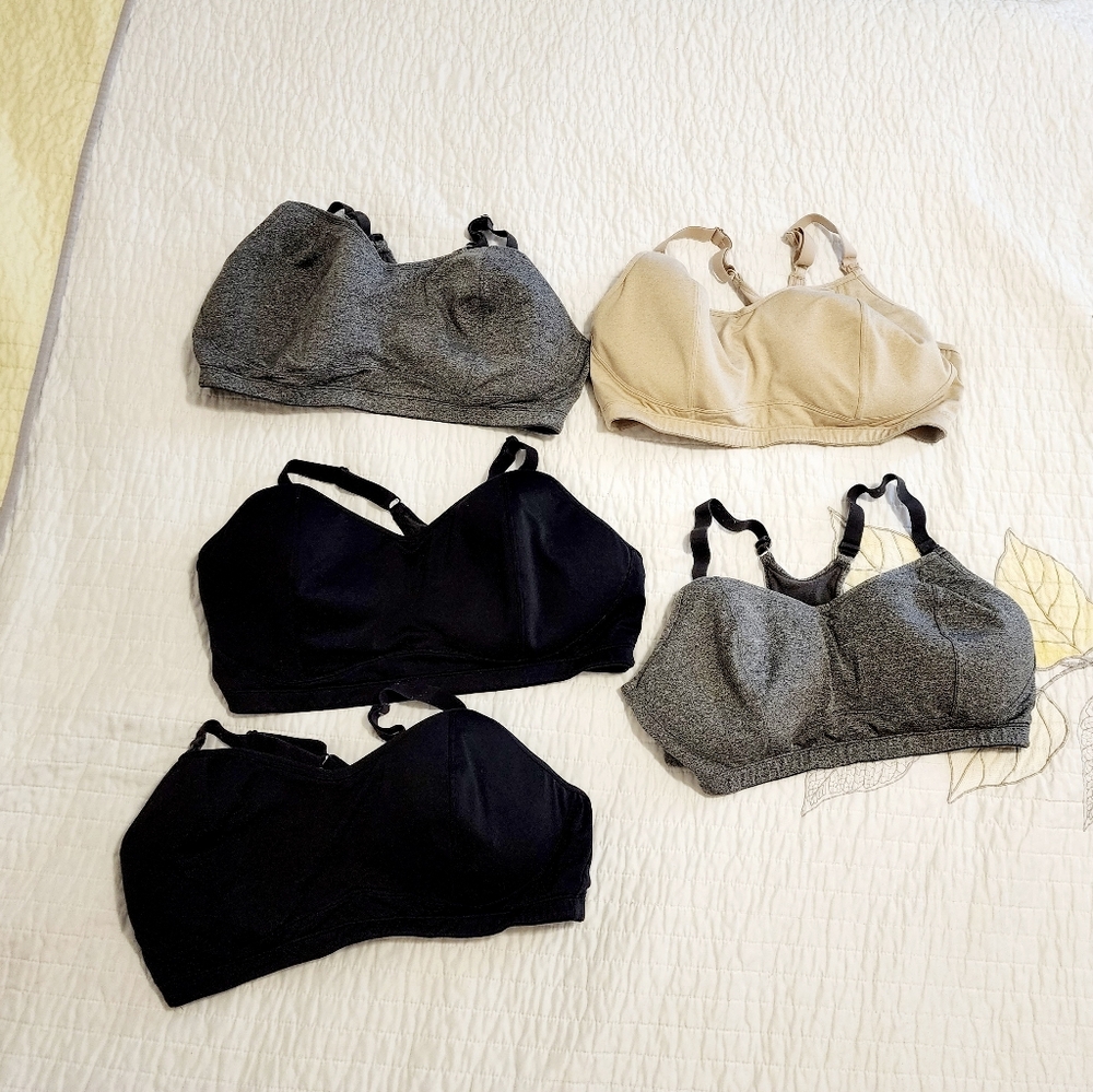 Playtex Wire Free Racerback Nursing Sports Bra 3x 5 bundle